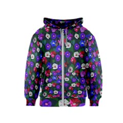 Watercolor Flowers  Bindweed  Liana Kids  Zipper Hoodie by SychEva