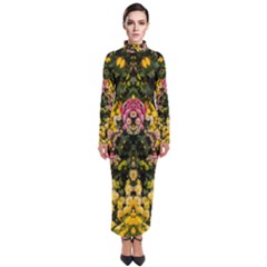 Springflowers Turtleneck Maxi Dress by LW323