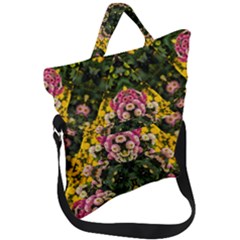 Springflowers Fold Over Handle Tote Bag by LW323