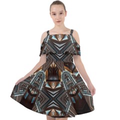 Holy2 Cut Out Shoulders Chiffon Dress by LW323