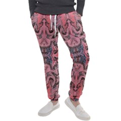 Pink Arabesque Iv Men s Jogger Sweatpants by kaleidomarblingart