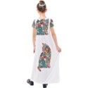 Flower Cat Kids  Short Sleeve Maxi Dress View2