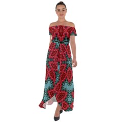 Holly Off Shoulder Open Front Chiffon Dress by LW323