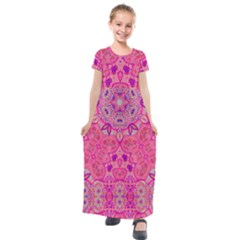 Pinkstar Kids  Short Sleeve Maxi Dress by LW323