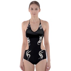 Katzen Cats Katzen Cats Cut-out One Piece Swimsuit by WetdryvacsLair