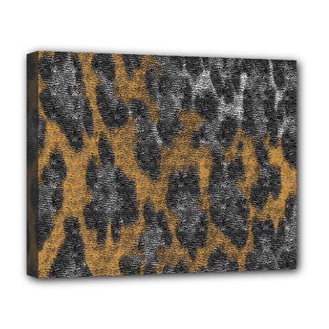 Animalprint Deluxe Canvas 20  X 16  (stretched) by PollyParadise