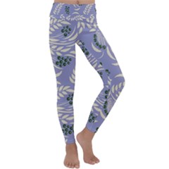 Folk Floral Pattern  Abstract Flowers Surface Design  Seamless Pattern Kids  Lightweight Velour Classic Yoga Leggings by Eskimos