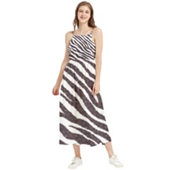 Zebra Boho Sleeveless Summer Dress by PollyParadise