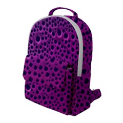 Purple Abstract Print Design Flap Pocket Backpack (large) by dflcprintsclothing