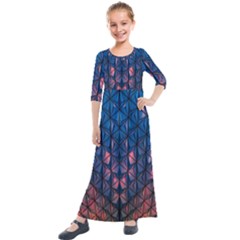 Abstract3 Kids  Quarter Sleeve Maxi Dress by LW323