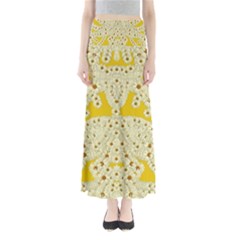 Sunshine Colors On Flowers In Peace Full Length Maxi Skirt by pepitasart