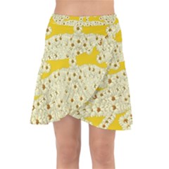 Sunshine Colors On Flowers In Peace Wrap Front Skirt by pepitasart