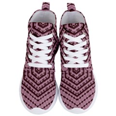 Burgundy Women s Lightweight High Top Sneakers by LW323