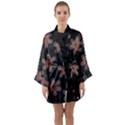 Metatron Cube Long Sleeve Satin Kimono View1