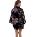 Metatron Cube Long Sleeve Satin Kimono View2