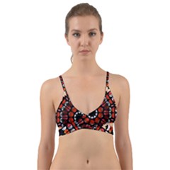 Kaleid Geometric Metal Color Wrap Around Bikini Top by alllovelyideas