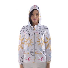 Pattern Mystic Women s Hooded Windbreaker by alllovelyideas