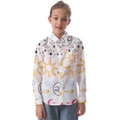 Pattern Mystic Kids  Long Sleeve Shirt by alllovelyideas