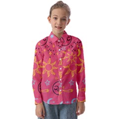 Pattern Mystic Color Kids  Long Sleeve Shirt by alllovelyideas