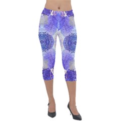 Underwater Vibes Lightweight Velour Capri Leggings  by gloriasanchez