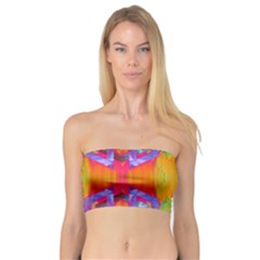 Glitch Futuristic Punk  Bandeau Top by gloriasanchez