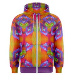 Glitch Futuristic Punk  Men s Zipper Hoodie by gloriasanchez