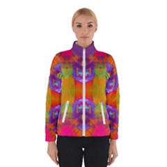 Glitch Futuristic Punk  Winter Jacket by gloriasanchez