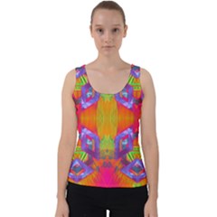 Glitch Futuristic Punk  Velvet Tank Top by gloriasanchez