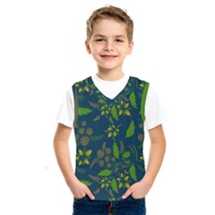 Folk Floral Art Pattern  Flowers Abstract Surface Design  Seamless Pattern Kids  Basketball Tank Top by Eskimos