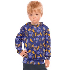 Folk Floral Art Pattern  Flowers Abstract Surface Design  Seamless Pattern Kids  Hooded Pullover by Eskimos