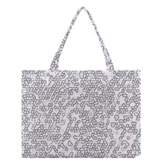 Neon Geometric Pattern Design 2 Medium Tote Bag by dflcprintsclothing