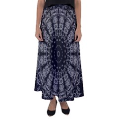 Gothic Mandala Flared Maxi Skirt by MRNStudios