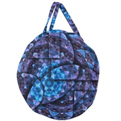 Dismembered Mandala Giant Round Zipper Tote by MRNStudios