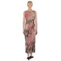 Botanic Grunge Motif Artwork Fitted Maxi Dress View2