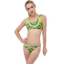 Green Grid Cute Flower Mandala The Little Details Bikini Set View1