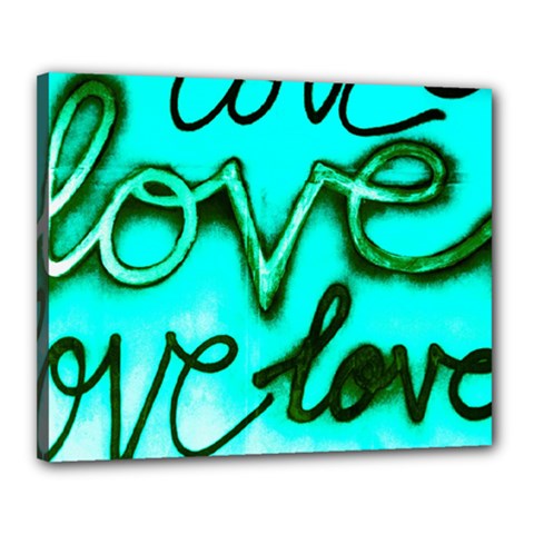  Graffiti Love Canvas 20  X 16  (stretched) by essentialimage365