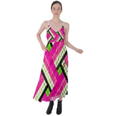 Pop Art Mosaic Tie Back Maxi Dress by essentialimage365