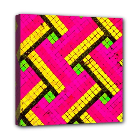 Pop Art Mosaic Mini Canvas 8  X 8  (stretched) by essentialimage365