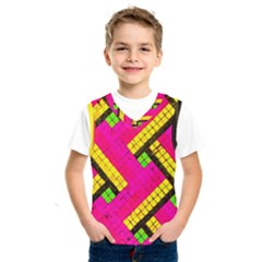 Pop Art Mosaic Kids  Basketball Tank Top by essentialimage365