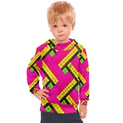 Pop Art Mosaic Kids  Hooded Pullover by essentialimage365