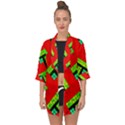 Pop Art Mosaic Open Front Chiffon Kimono View1