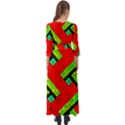 Pop Art Mosaic Button Up Boho Maxi Dress View2