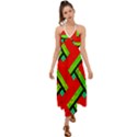 Pop Art Mosaic Halter Tie Back Dress  View1