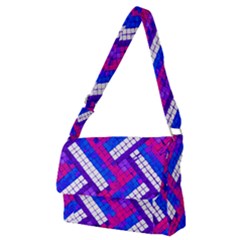 Pop Art Mosaic Full Print Messenger Bag (m) by essentialimage365