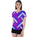 Pop Art Mosaic Back Cut Out Sport Tee View1