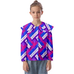 Pop Art Mosaic Kids  Peter Pan Collar Blouse by essentialimage365