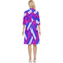 Pop Art Mosaic Classy Knee Length Dress View4