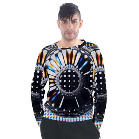 Digital Wheel Men s Long Sleeve Raglan Tee by Sparkle