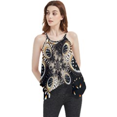 Fractal Jewerly Flowy Camisole Tank Top by Sparkle