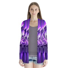 Fractal Illusion Drape Collar Cardigan by Sparkle